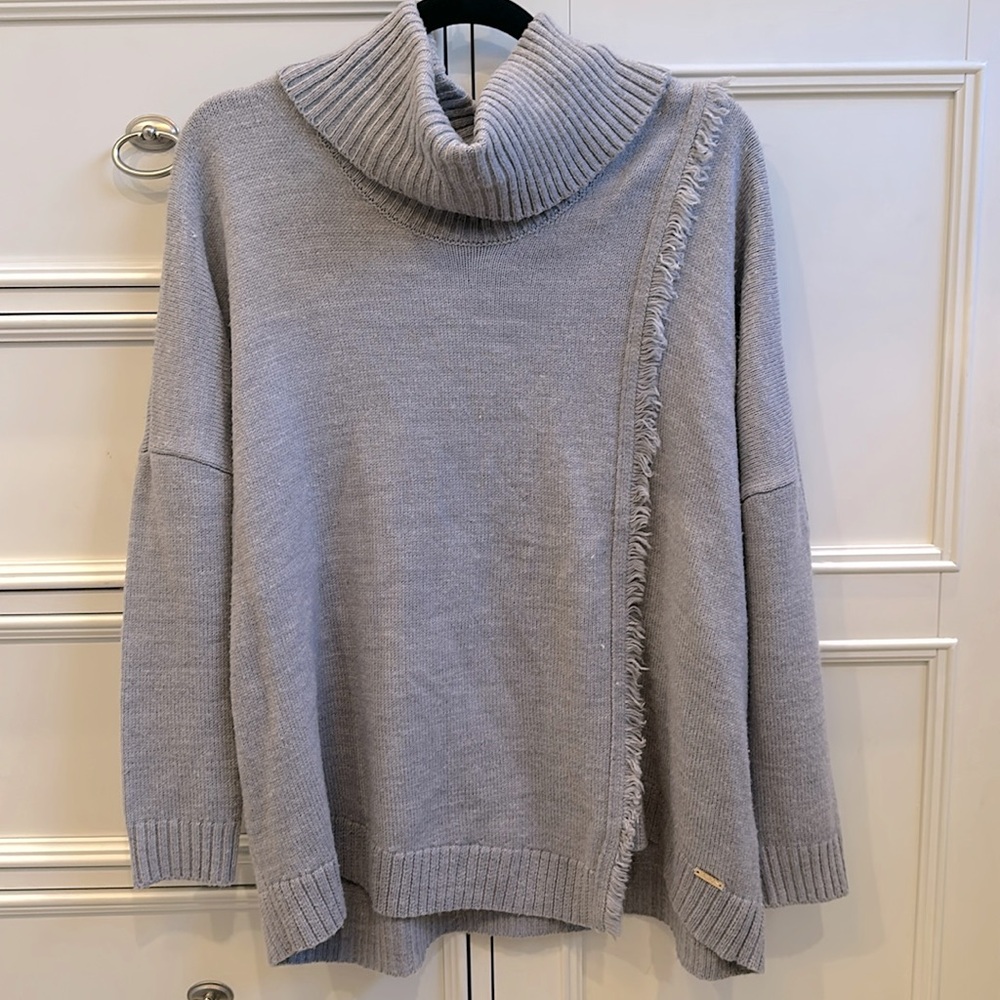 Ivanka Trump Gray Turtleneck Sweater Size Small